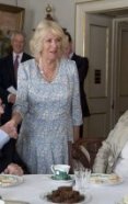 Assured: Camilla, seen here with Flight Lieutenant Owen Burns (remaining) previously recently, is actually increasingly trendy lately