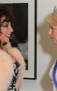 Holding her very own: Indeed, she was able to hold her own whenever up against Dame Joan Collins at a Royal Academy gala the other day