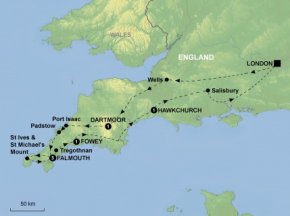 Map of Corners of Cornwall | 2016