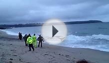 Massive Beached Whale on Carlyon Bay, Cornwall