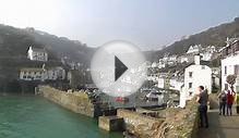 Polperro Harbour in Cornwall England on A Perfect Day